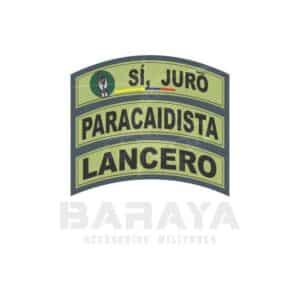 PUENTE SI JURO LANCERO Y PARACAIDISTA CAMUFLADO VERDE