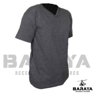 Camiseta de Algodón con Cuello en V