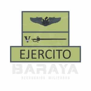 TABLERO EJERCITO CON CITACION PRESIDENCIAL ALAS DE PILOTO ( SIN ESTRELLA )