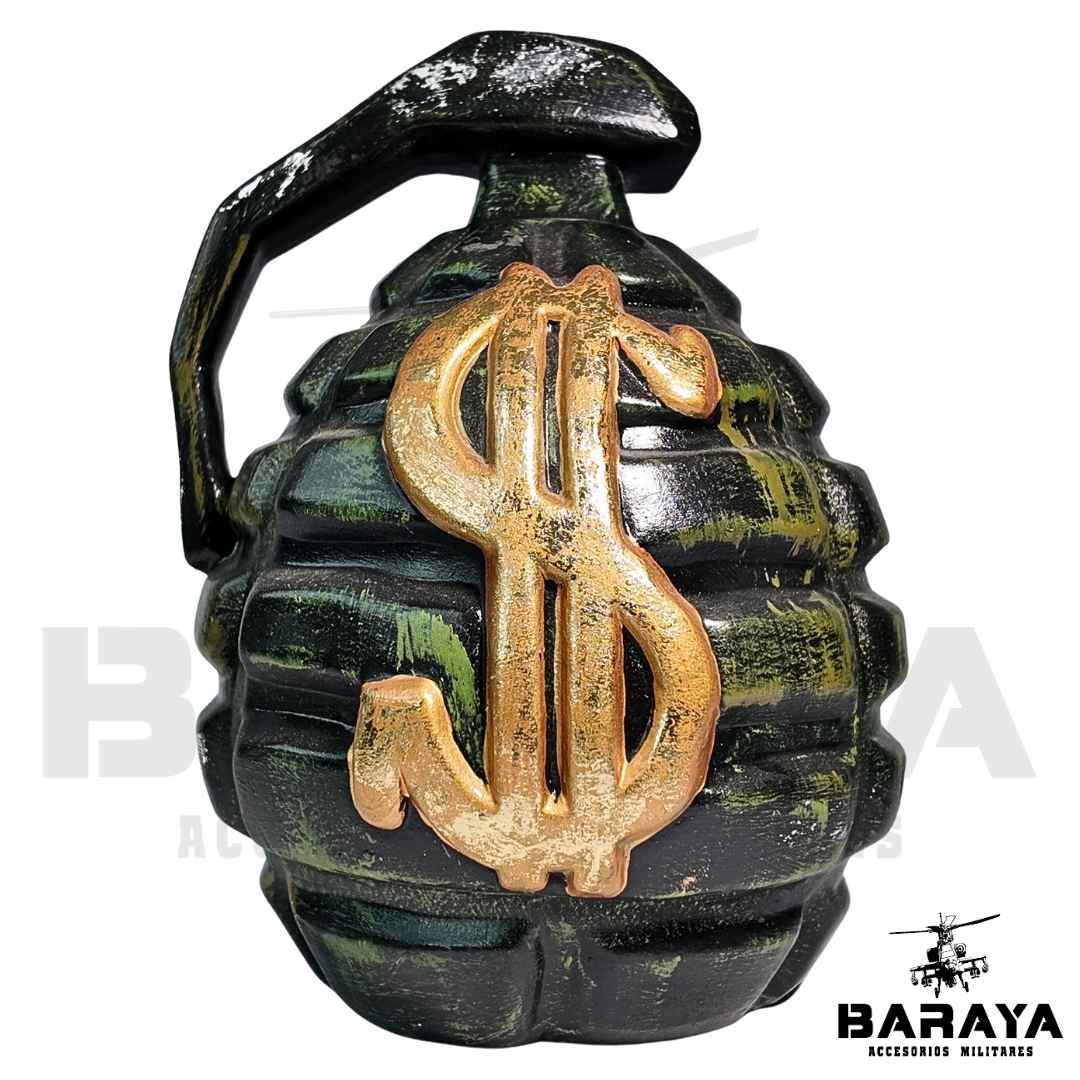 Figura Militar Alcancía Granada Grande