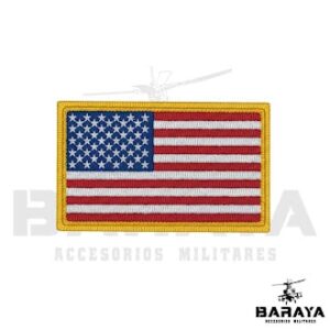 BANDERA EE.UU BORDE DORADO