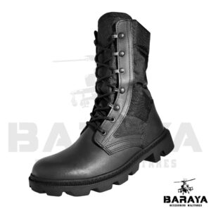Botas Militares Cuero Lona