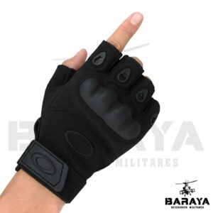 GUANTES MEDIO DEDO NEGRO XL