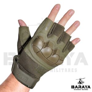 GUANTES MEDIO DEDO VERDE FINGERLESS