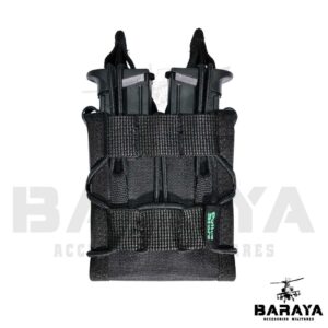 PORTA PROVEEDOR DOBLE TACTICO NEGRO