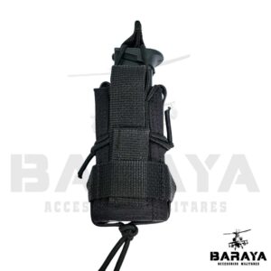 PORTA PROVEEDOR SENCILLO TACTICO NEGRO