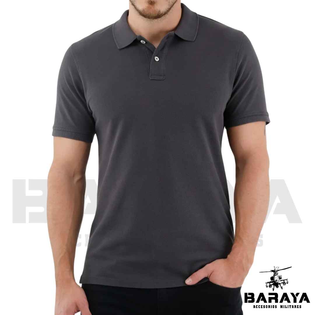 Camiseta polo Gris
