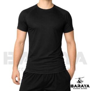 Camiseta negra militar